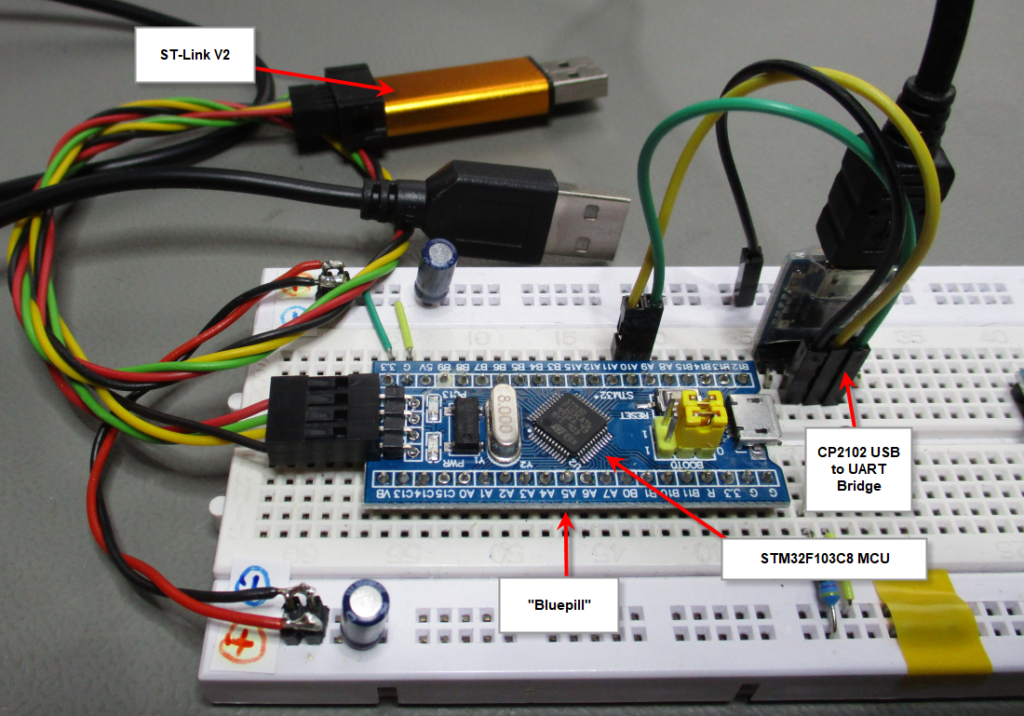 STM32F103C8 - UART idle interrupt circular DMA tutorial - Hardware Overview